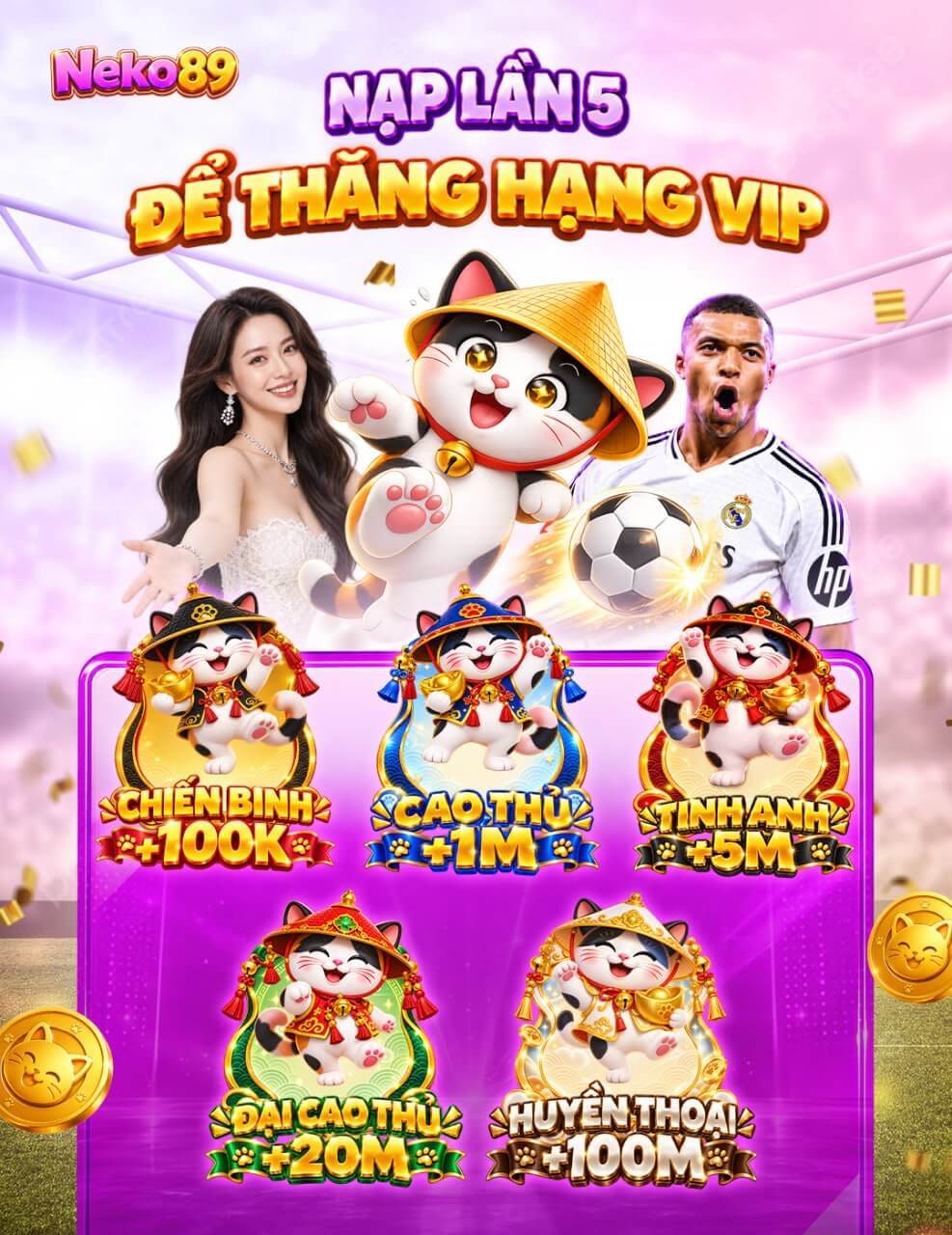 Hình ảnh khuyến mãi: Nạp lần 5 để thăng hạng VIP
